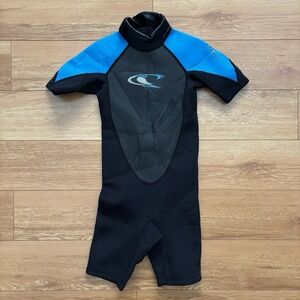 O'Neill Shorty Wetsuit Youth Medium Blue/Black Size 10
